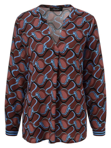 Aniston Bluse in Bordeaux/ Blau