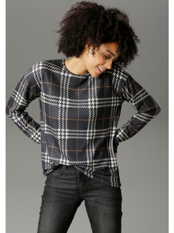 Aniston Koszulka w kolorze szaro-białym