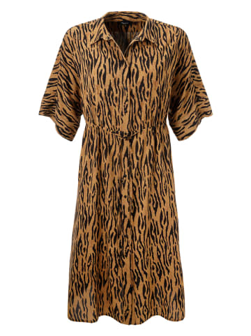 Aniston Jurk camel/zwart