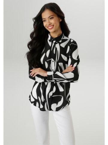 Aniston Bluzka w kolorze czarno-białym