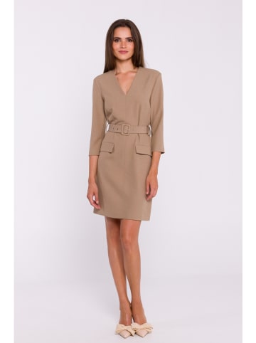 Stylove Sukienka w kolorze beżowym