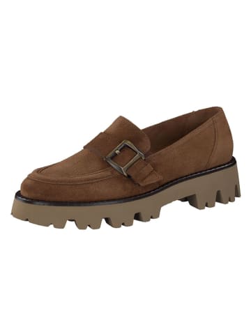 Paul Green Leren mocassins lichtbruin