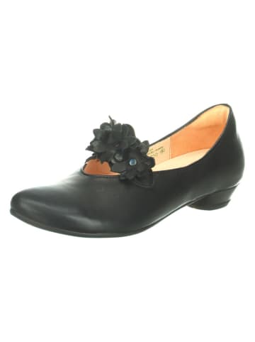 Think! Leren ballerina's zwart