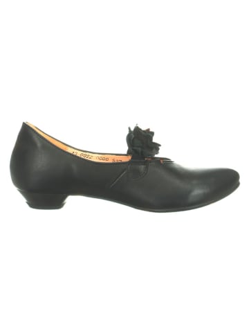 Think! Leder-Ballerinas in Schwarz