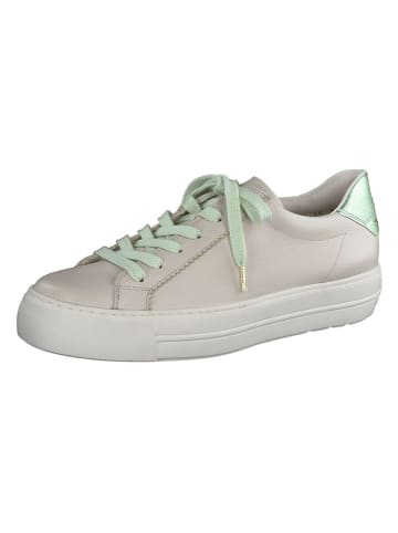 Paul Green Leder-Sneakers in Beige