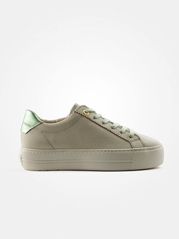 Paul Green Leder-Sneakers in Beige