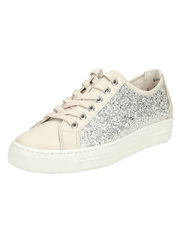 Paul Green Leder-Sneakers in Beige