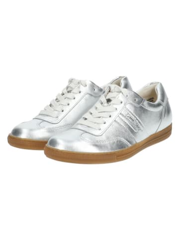 Paul Green Leder-Sneakers in Silber