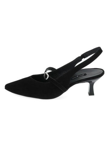 Paul Green Leder-Slingpumps in Schwarz