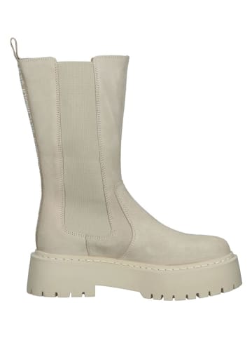 Steve Madden Skórzane sztyblety w kolorze beżowym