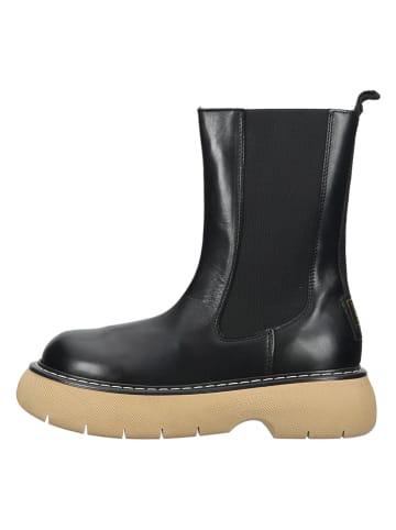 Steve Madden Leder-Chelsea-Boots in Schwarz
