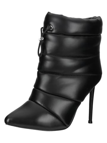 Steve Madden Leder-Stiefeletten in Schwarz