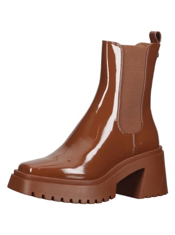 Steve Madden Leder-Chelsea-Boots in Hellbraun