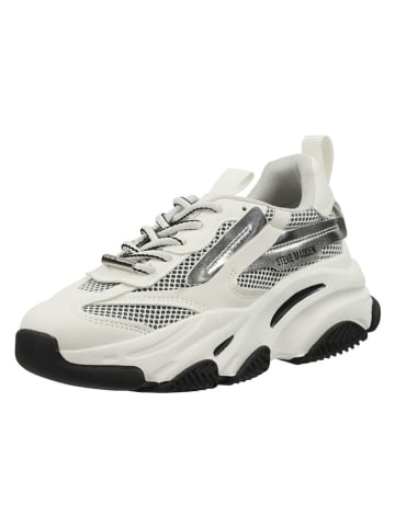 Steve Madden Sneaker zilverkleurig/wit