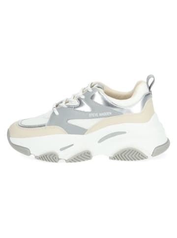Steve Madden Sneakers zilverkleurig/wit