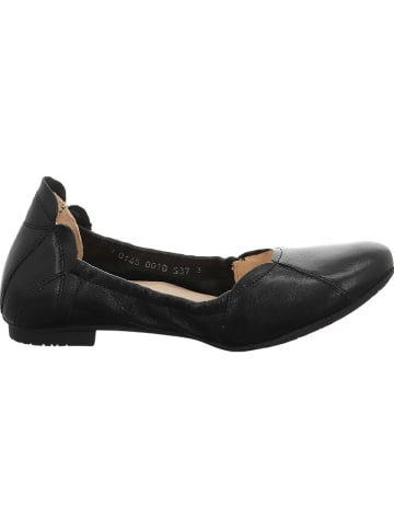 Think! Leren ballerina's zwart