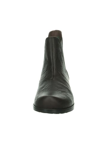 Think! Leder-Chelsea-Boots in Braun