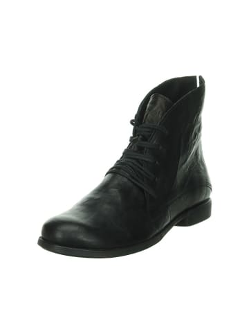 Think! Leren veterschoenen zwart