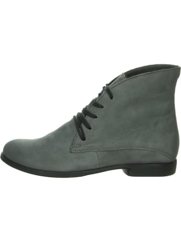 Think! Leren veterschoenen grijs