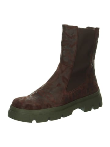 Think! Leder-Chelsea-Boots in Braun