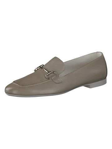 Paul Green Leder-Slipper in Khaki
