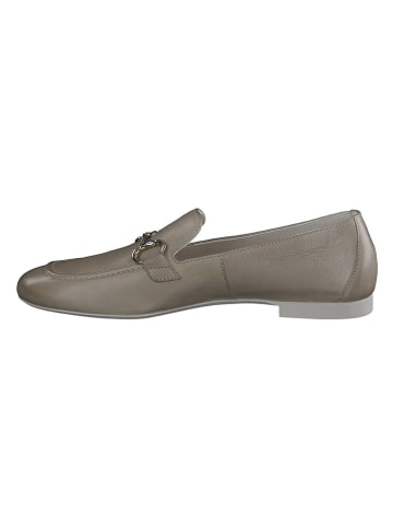 Paul Green Leder-Slipper in Khaki