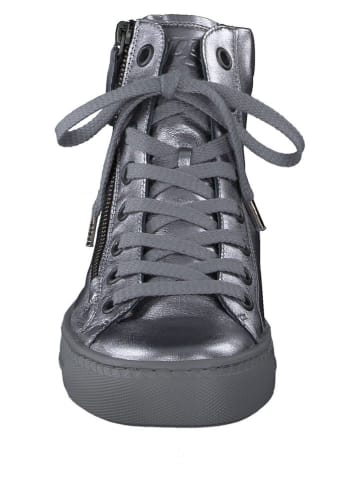 Paul Green Leder-Sneakers in Silber