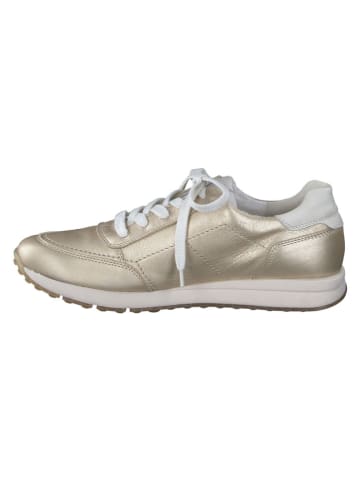Paul Green Leder-Sneakers in Gold