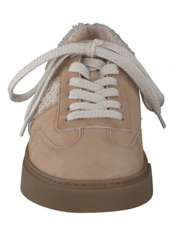 Paul Green Leder-Sneakers in Beige