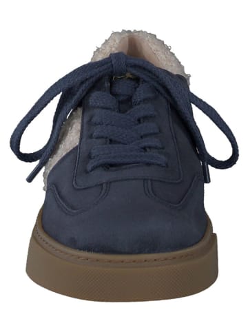 Paul Green Leren sneakers donkerblauw