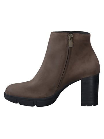 Paul Green Leder-Stiefeletten in Braun