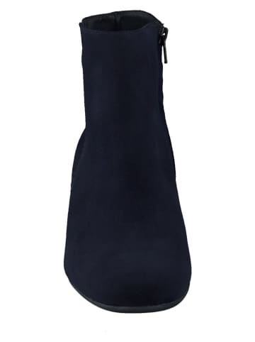Paul Green Leder-Stiefeletten in Dunkelblau
