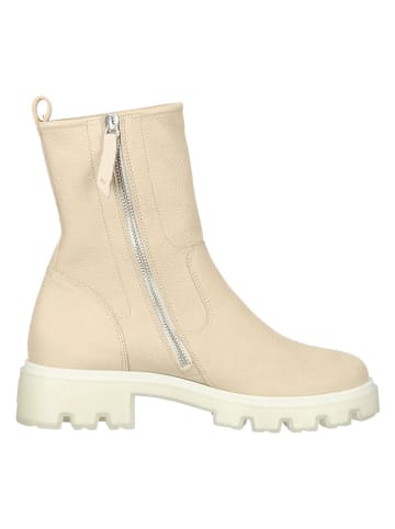Paul Green Leder-Stiefeletten in Beige