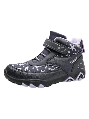 lamino Leren boots donkerblauw