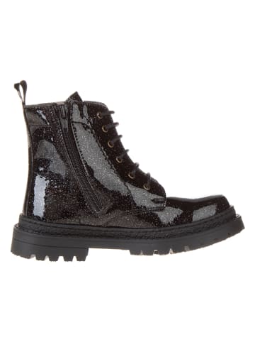 lamino Leder-Boots in Schwarz