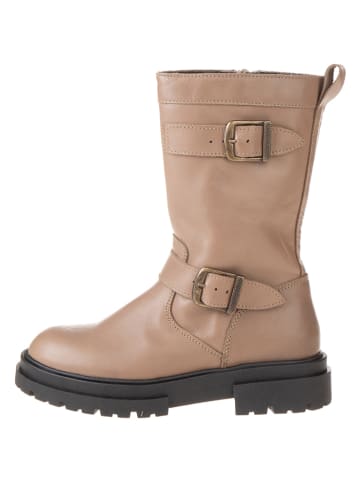 lamino Leren boots lichtroze