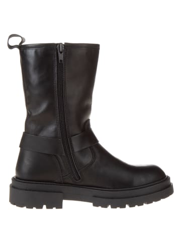 lamino Skórzane botki w kolorze czarnym