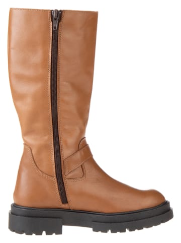 lamino Leren laarzen lichtbruin