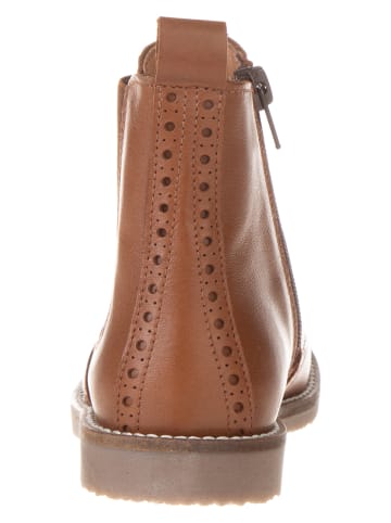 lamino Leder-Chelsea-Boots in Hellbraun