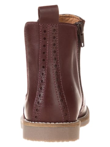 lamino Leren chelseaboots rood