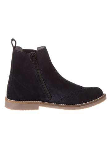 lamino Leren chelseaboots donkerblauw
