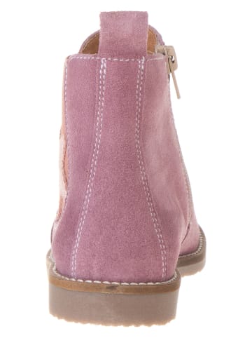 lamino Leder-Chelsea-Boots in Rosa