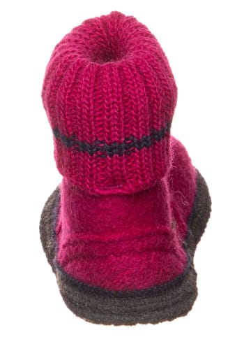 lamino Hüttenschuhe "Stern" in Fuchsia