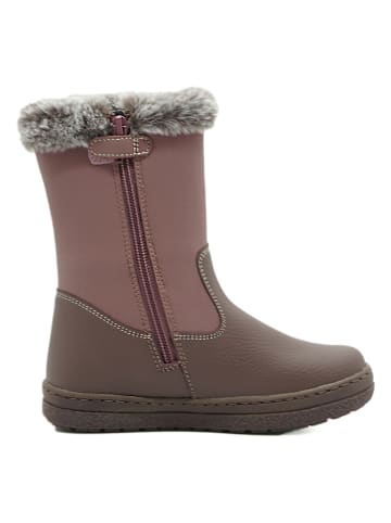 lamino Leren boots mauve