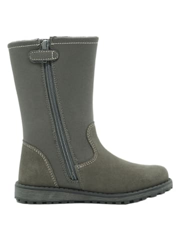 lamino Leder-Boots in Grau