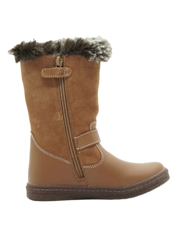 lamino Leren boots lichtbruin