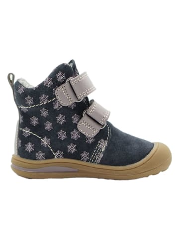lamino Leren boots donkerblauw