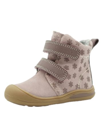 lamino Leder-Boots in Rosa
