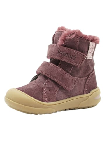 lamino Leder-Boots in Lila