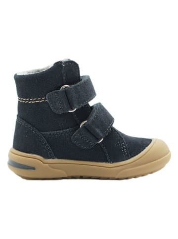 lamino Leren boots donkerblauw